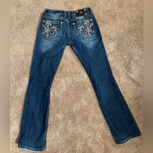 Miss Me Women’s Low Rise Boot Cut Jeans 27x32 Y2K